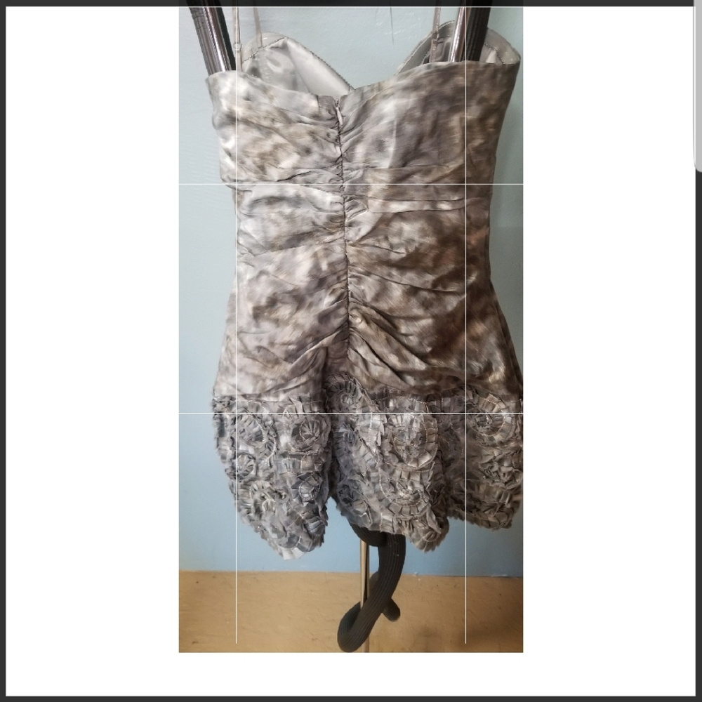 Gray Spaghetti Strap Spring Dress - image 3